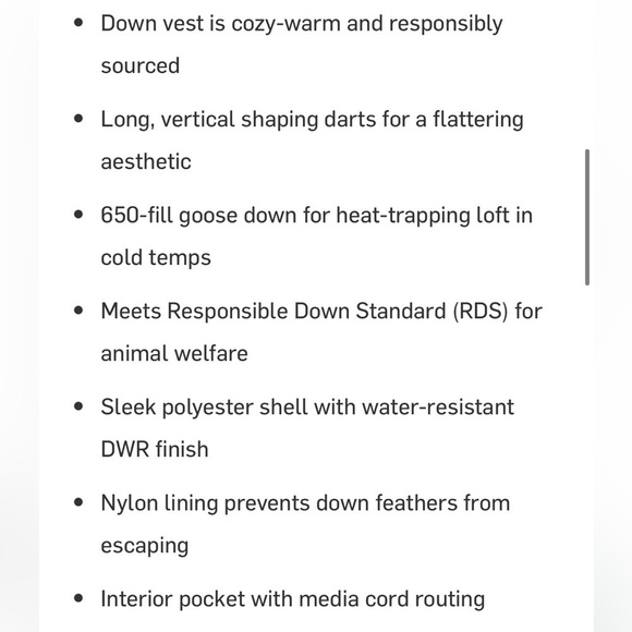 Prana goose down imogen puffer vest in bayou blue - Picture 5 of 14